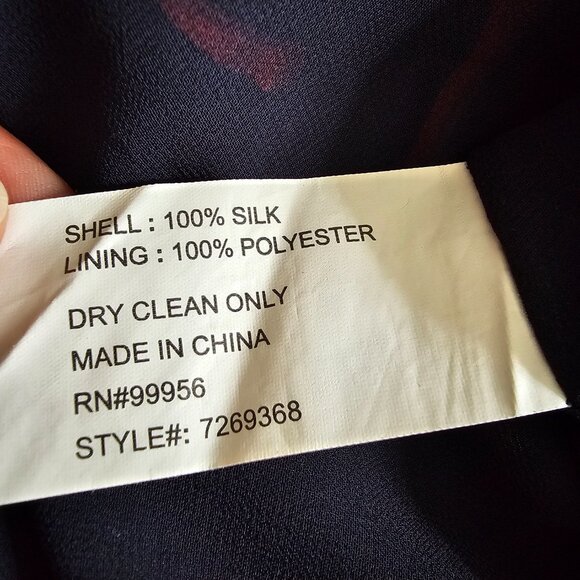 Shoshanna Carla Pritzker Print 100% Silk Printed Long Sleeve A-Line Mini Dress 4 - Picture 13 of 13